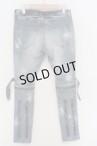 画像5: CIVARIZE / ベルトデザイン膝ZIPスキニーデニムパンツ 44 ブルー O-24-02-29-091-CI-pa-YM-OS (5)