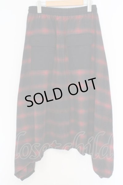 画像3: CIVARIZE / チェックサルエルパンツ 44 レッド O-24-02-29-092-CI-pa-YM-ZT087 (3)