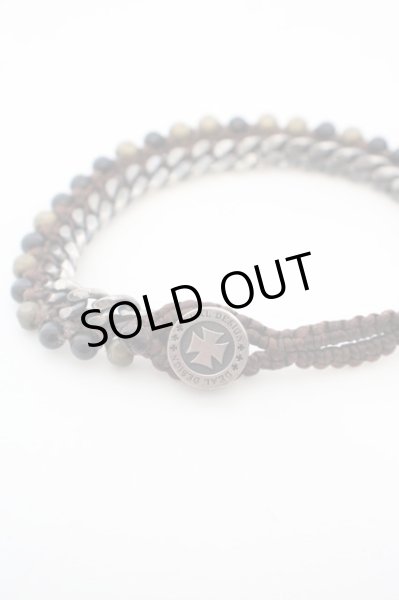 画像2: DEAL DESIGN / チェーンコードブレスレット  ブラウンｘシルバー O-24-02-29-097-DE-za-YM-ZT096 (2)