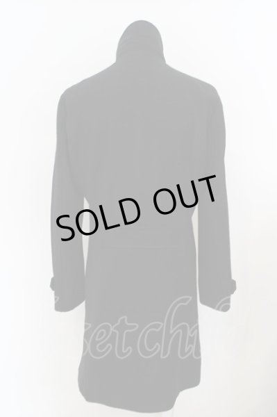 画像4: NO ID. / ウールメルトンWブレストコート 3 ブラック O-24-02-29-001-NO-ou-YM-ZT-M106 (4)