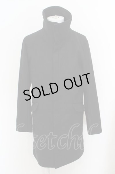 画像1: NO ID. / メルトンハイカラーコート 3 ブラック O-24-02-29-002-NO-ou-YM-ZT-M106 (1)