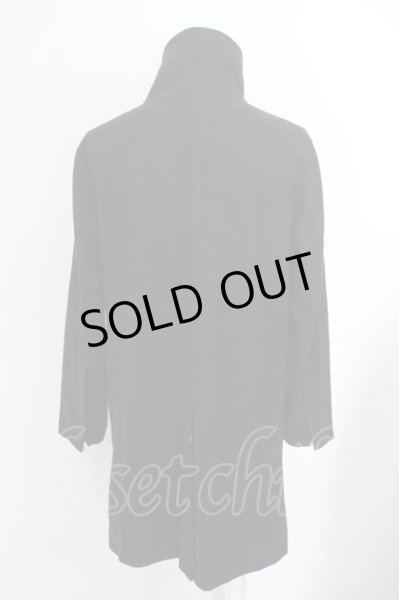 画像4: NO ID. / メルトンハイカラーコート 3 ブラック O-24-02-29-002-NO-ou-YM-ZT-M106 (4)