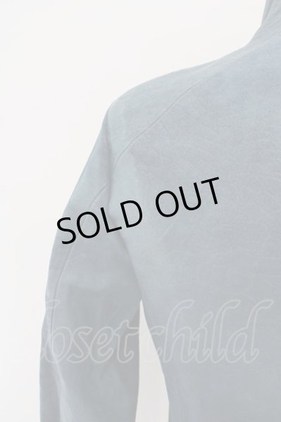 画像7: TORNADO MART / BAFFALO BUFFED CROCO EMBZTS レザージャケット M ブルー O-24-03-03-015-TO-ou-YM-ZT-M103 (7)