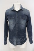 【WINTERセール】HIGH STREET / ハイテンションデニムシャツ【現在買取対象外】 M ライトインディゴ O-24-03-03-018-HI-sh-YM-ZT339