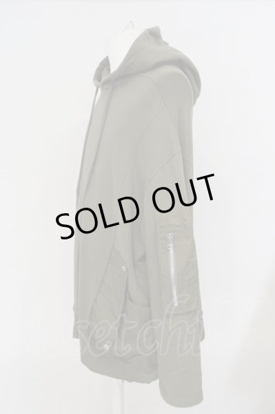 画像2: A.F ARTEFACT / DETAIL COMBINATION HOODIE 3 カーキ O-24-03-03-019-A.-to-YM-ZT307 (2)