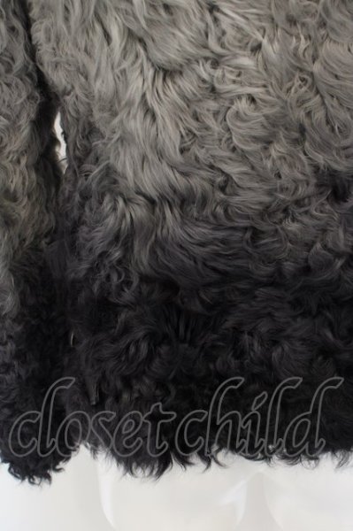 画像7: TORNADO MART / ファーラムグラデーションダブルライダースジャケット M グレーｘブラック O-24-03-03-021-TO-ou-YM-ZT-ML006 (7)