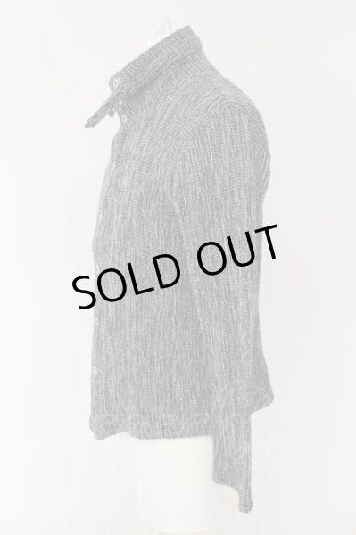 画像2: Zero by TORNADO MART / 撚り杢ラッセルコードカーディガン M グレー O-24-03-03-023-Ze-to-YM-ZT303 (2)