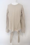 【WINTERセール】A.F ARTEFACT / Crew Neck Knit Pullover 2 ベージュ O-24-03-03-027-A.-to-YM-ZT303