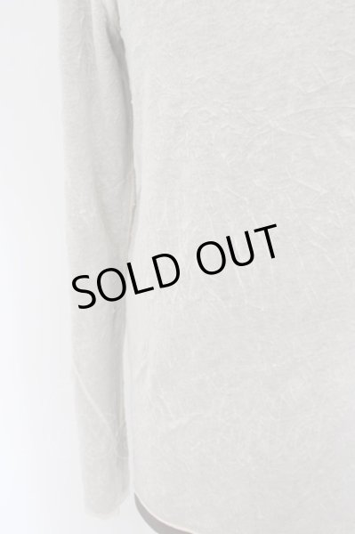 画像3: A.F ARTEFACT / Bomber Heat Gauze Washer Crew Neck Layered Top 1 オフホワイトｘチャコール O-24-03-03-028-A.-to-YM-ZT328 (3)