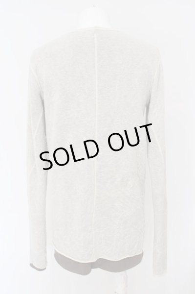 画像6: A.F ARTEFACT / Bomber Heat Gauze Washer Crew Neck Layered Top 1 オフホワイトｘチャコール O-24-03-03-028-A.-to-YM-ZT328 (6)