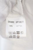 画像4: SHARE SPIRIT / 別注 HEART HAND SS TEE M ホワイト O-24-03-03-029-SH-ts-YM-ZT327 (4)