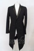画像1: 【SALE】kiryuyrik / LeatherCombiFlareJacket M ブラック O-24-03-03-009-ki-ja-YM-ZT-ML001 (1)