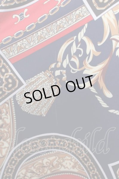 画像4: NO ID. BLACK / 総柄MA-1-BLZ ブルゾン 1 ゴールドｘネイビーｘレッド O-24-03-03-002-NO-ja-YM-ZT337 (4)