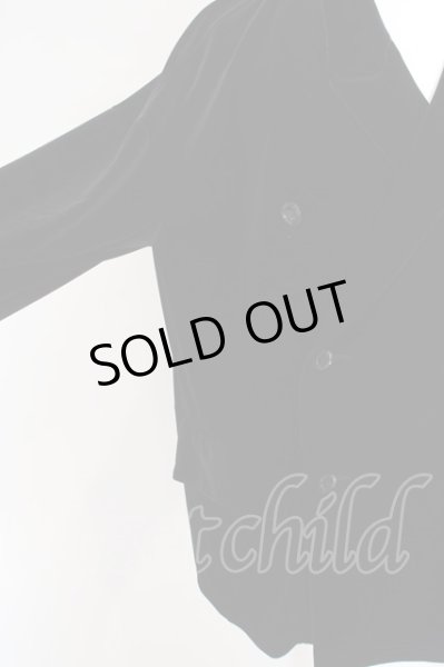 画像2: SHARE SPIRIT / ベロアダブルジャケット S ブラック O-24-03-03-011-SH-ja-YM-ZT337 (2)