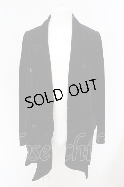 画像6: SHARE SPIRIT / ベロアダブルジャケット S ブラック O-24-03-03-011-SH-ja-YM-ZT337 (6)