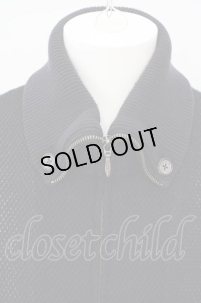 画像2: Zero by TORNADO MART / 複合ラッセルジップアップカーディガン M ネイビー O-24-03-03-013-Ze-to-YM-ZT339 (2)