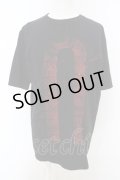 NO ID. / ペイントBIG Tシャツ  ブラックｘレッド O-24-03-12-034-NO-ts-YM-ZT144