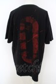 画像2: NO ID. / ペイントBIG Tシャツ  ブラックｘレッド O-24-03-12-034-NO-ts-YM-ZT144 (2)