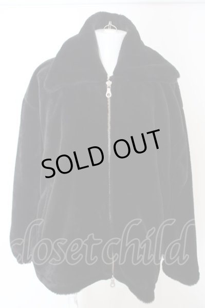 画像1: NO ID. BLACK / フェイクファーBIGカラーBLZ ジャケット ONE ブラック O-24-03-12-038-NO-ou-YM-ZT156 (1)