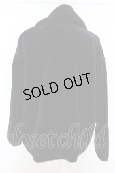 画像2: NO ID. BLACK / フェイクファーBIGカラーBLZ ジャケット ONE ブラック O-24-03-12-038-NO-ou-YM-ZT156 (2)