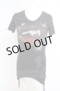 CIVARIZE / Upheaval サイドギャザーリップTシャツ 46 ブラック O-24-03-12-057-CI-ts-YM-ZT152