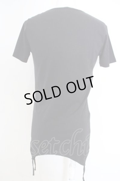 画像2: CIVARIZE / Upheaval サイドギャザーリップTシャツ 46 ブラック O-24-03-12-057-CI-ts-YM-ZT152 (2)