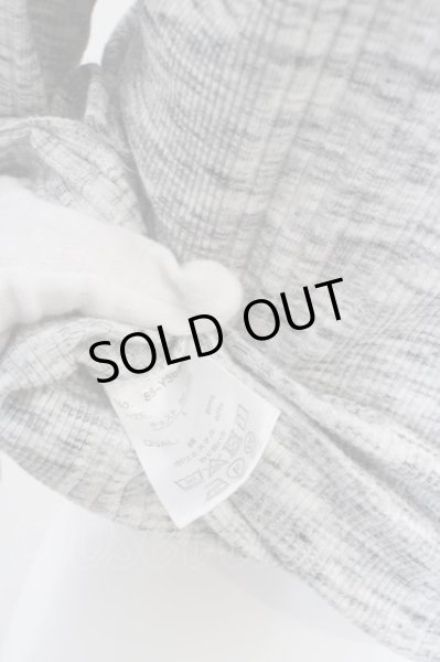 画像4: CavariA / ワイヤースタンドネック六部袖カットソー 46 グレー O-24-03-12-005-Ca-to-YM-ZT123 (4)