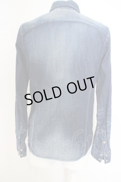 画像2: FUGA / Excuse 加工ウエスタンデニムシャツ 46 インディゴ O-24-03-12-066-FU-sh-YM-ZT152 (2)