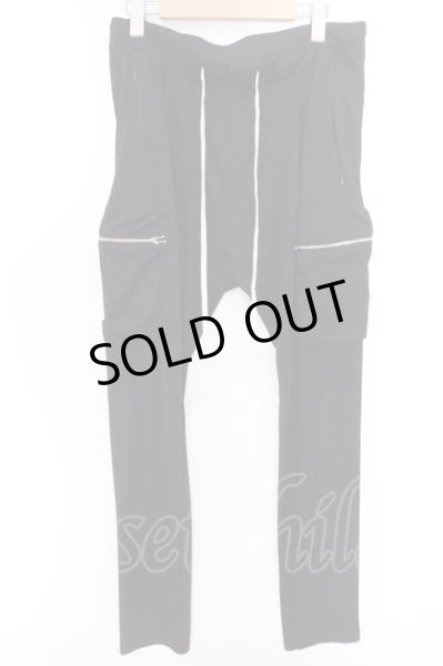 画像1: bajra / トリアセ強撚カーゴパンツ 3 ブラック O-24-03-12-073-ba-pa-YM-ZT151 (1)