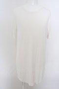 【WINTERセール】NO ID. / テレコラウンドC-N-T Tシャツ 2 ホワイト O-24-03-12-008-NO-ts-YM-ZT123