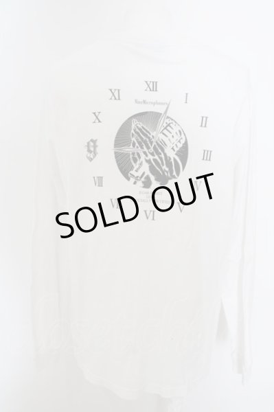 画像2: NineMicrophones / プレイハンド長袖カットソー L ホワイト O-24-03-12-010-KU-to-YM-ZT124 (2)