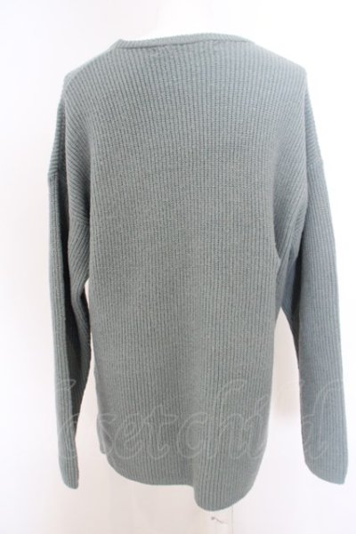 画像3: 【WINTERセール】NO ID. / プレミアムライトニットC-N-BIG-PO　ニット ONE グリーン O-24-03-12-002-NO-to-YM-ZT105