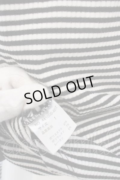 画像3: NO ID. BLACK / テレコボーダーラウンドU/NロンT カットソー 1 ブラックｘホワイト O-24-03-12-022-NO-to-YM-ZT123 (3)