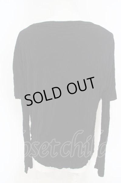 画像2: NO ID. / C天竺WingプリントTシャツ 2 ブラック O-24-03-19-036-NO-ts-YM-ZT075 (2)