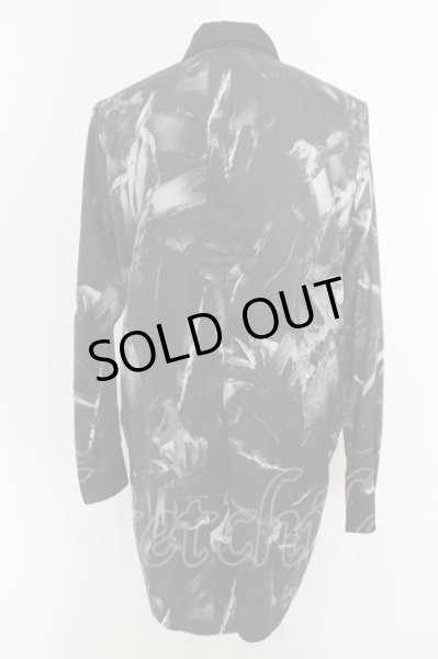 画像3: NO ID. BLACK / アイスバーグプリントクレリックシャツ 2 ブラックｘシルバー O-24-03-19-042-NO-sh-YM-ZT075 (3)