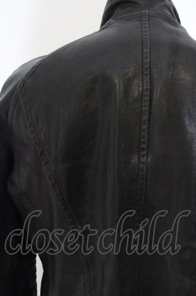 画像5: Luv maison / ホースハイドシングルライダースジャケット 48 ブラック O-24-03-19-045-Lu-ou-YM-ZT-ML014 (5)