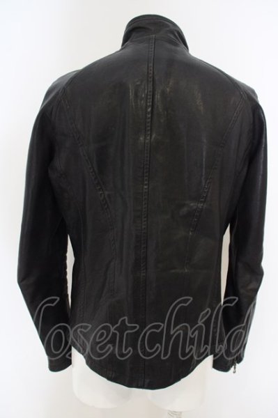 画像6: Luv maison / ホースハイドシングルライダースジャケット 48 ブラック O-24-03-19-045-Lu-ou-YM-ZT-ML014 (6)