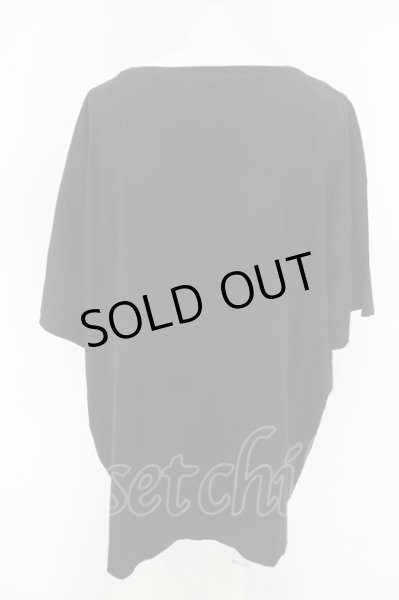 画像2: GLAM ADDICTION / ワイドBIG Tシャツ F ブラック O-24-03-19-048-GL-ts-YM-ZT091 (2)