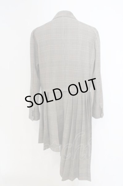 画像3: NO ID. BLACK / セパレートプリーツダブルブレストジャケット 1 グレー O-24-03-19-056-NO-ja-YM-ZT074 (3)