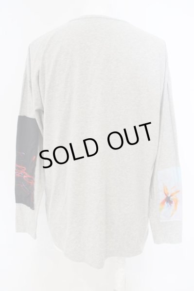 画像2: NO ID. BLACK / クリップアートプリントBIG Tシャツ ONE グレー O-24-03-19-057-NO-to-YM-ZT075 (2)