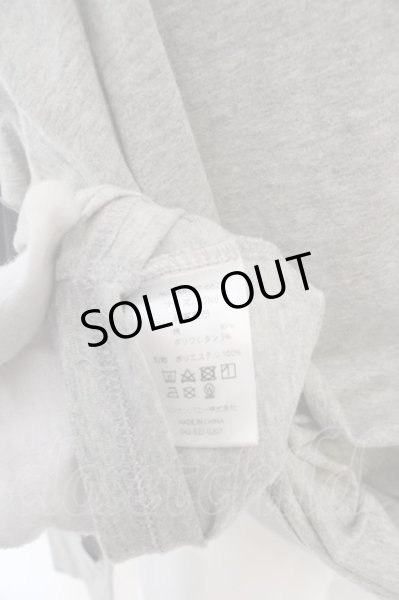 画像3: NO ID. BLACK / クリップアートプリントBIG Tシャツ ONE グレー O-24-03-19-057-NO-to-YM-ZT075 (3)