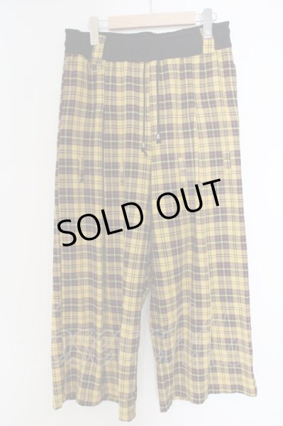 画像1: SMACK ENGINEER / TARTAN WIDE パンツ F イエロー O-24-03-19-063-SM-pa-YM-ZT076 (1)