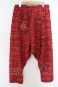 画像2: SMACK ENGINEER / TARTAN SAROUELパンツ F レッド O-24-03-19-064-SM-pa-YM-ZT074 (2)