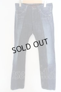 【セール】Roen Jeans / バイカラーデニムパンツ 30 インディゴｘブラック O-24-03-19-068-Ro-pa-YM-ZT074