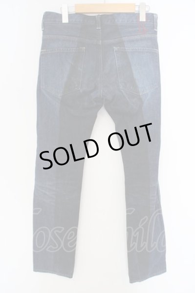 画像3: Roen Jeans / バイカラーデニムパンツ 30 インディゴｘブラック O-24-03-19-068-Ro-pa-YM-ZT074 (3)