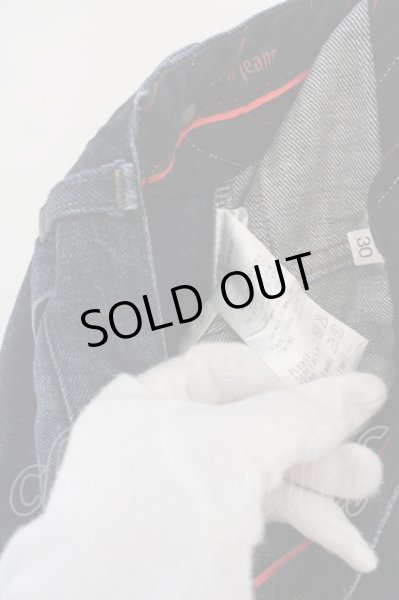 画像4: Roen Jeans / バイカラーデニムパンツ 30 インディゴｘブラック O-24-03-19-068-Ro-pa-YM-ZT074 (4)