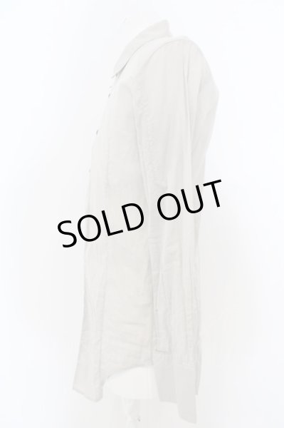 画像2: NO ID. / ストレッチクレープショートカラーシャツ 2 グレー O-24-03-19-012-NO-sh-YM-ZT124 (2)