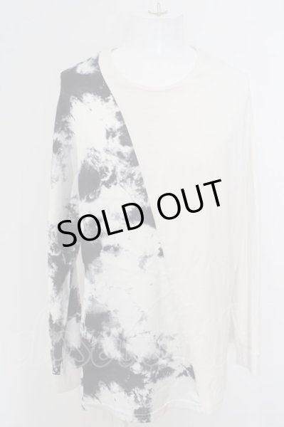 画像1: NO ID. BLACK / サテンキリカエドルマンスリーブロンT カットソー ONE ホワイト O-24-03-19-013-NO-to-YM-ZT122 (1)