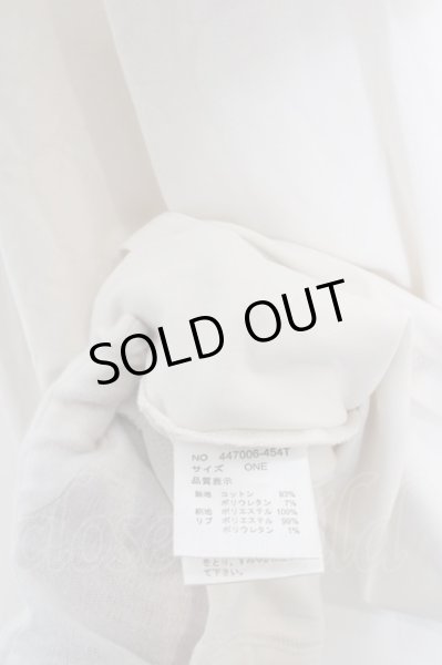 画像4: NO ID. BLACK / サテンキリカエドルマンスリーブロンT カットソー ONE ホワイト O-24-03-19-013-NO-to-YM-ZT122 (4)