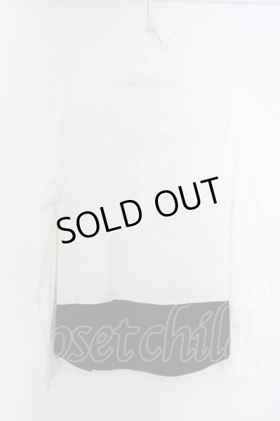 画像3: MURDER LICENSE / ブロッキングバイカラーカモフラジャガードシャツ 44 ホワイトxブラック O-24-03-19-017-MU-sh-YM-ZT122 (3)